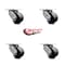 Service Caster 3.25 Inch Glass Filled Nylon Wheel Swivel Caster Set with Roller Bearings SCC SCC-30CS3420-GFNR-4 - alternate 6